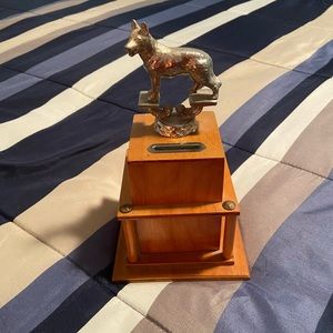 German Shepherd piggy bank